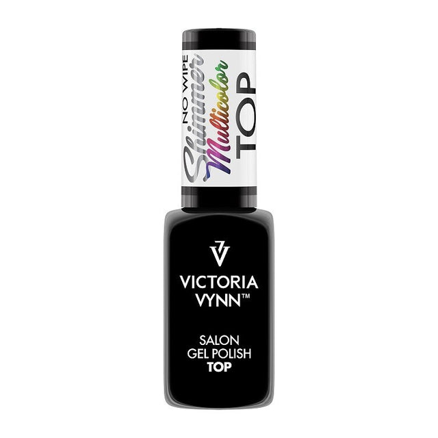 Victoria Vynn Top coat | No Wipe Shimmer Multicolour - 8 ml