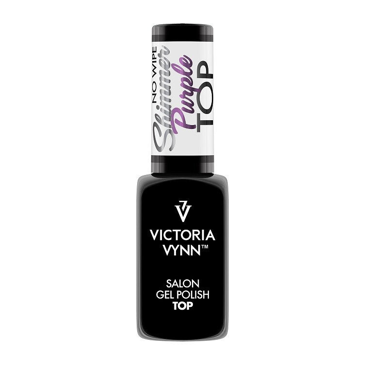 Victoria Vynn Top coat | No Wipe Shimmer Purple - 8 ml